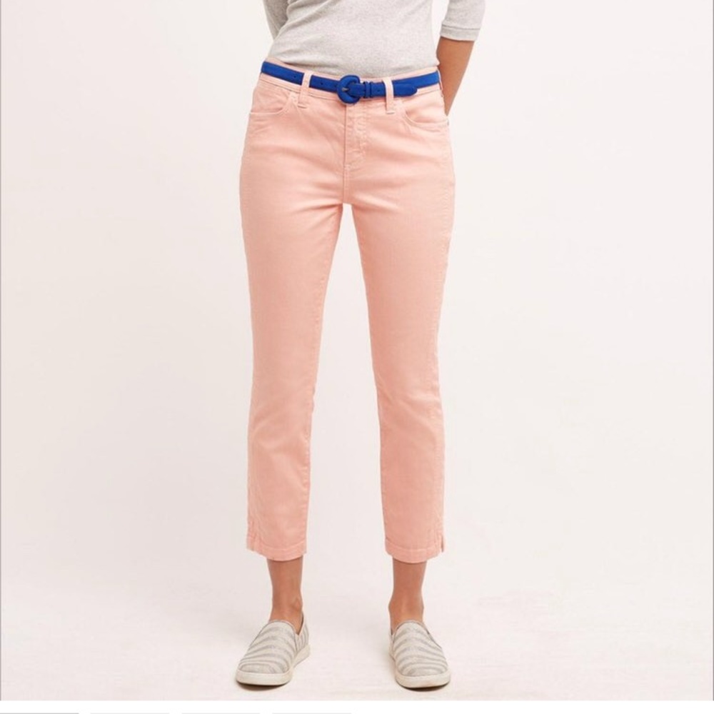 Pilcro and the Letterpress jeans -peach